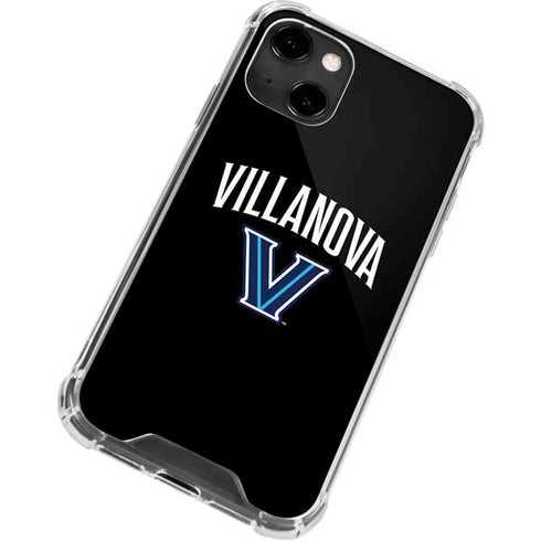 Villanova University V Black iPhone 13 Clear Case