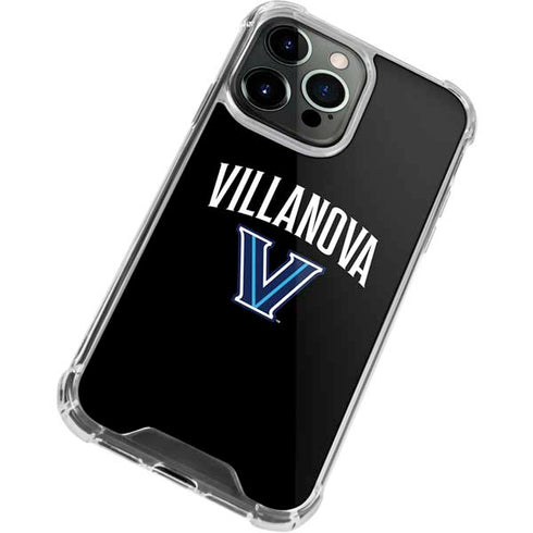 Villanova University V Black iPhone 13 Pro Clear Case