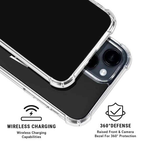 Villanova University V Black iPhone 14 Plus Clear Case