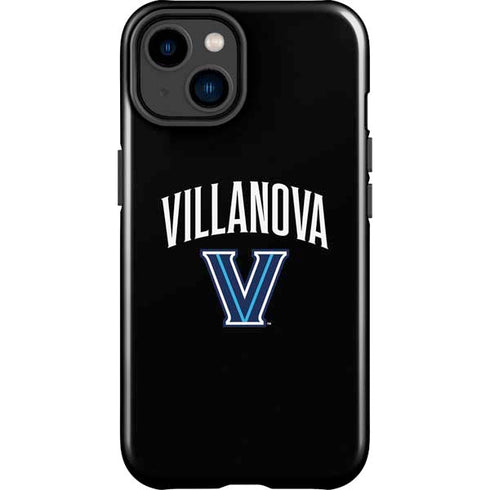 Villanova University V Black iPhone 14 Plus Impact Case