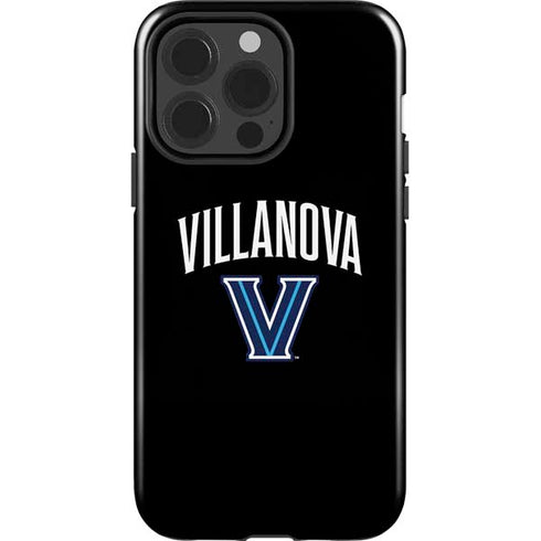 Villanova University V Black iPhone 14 Pro Impact Case