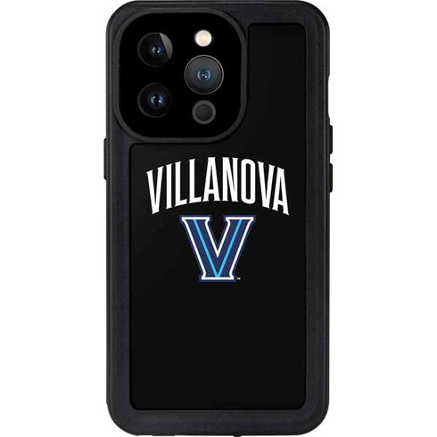Villanova University V Black iPhone 14 Pro Waterproof Case