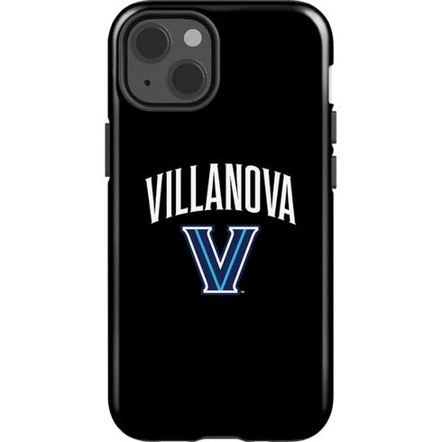 Villanova University V Black iPhone 15 Plus Impact Case