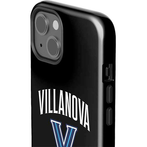 Villanova University V Black iPhone 15 Plus Impact Case