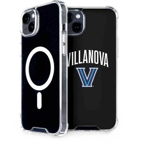 Villanova University V Black iPhone 15 Plus MagSafe Case
