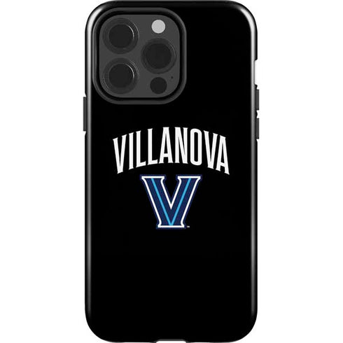 Villanova University V Black iPhone 15 Pro Impact Case