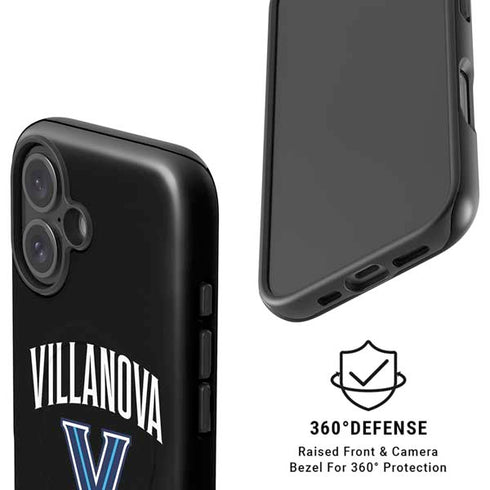 Villanova University V Black iPhone 16 Magsafe Impact Case