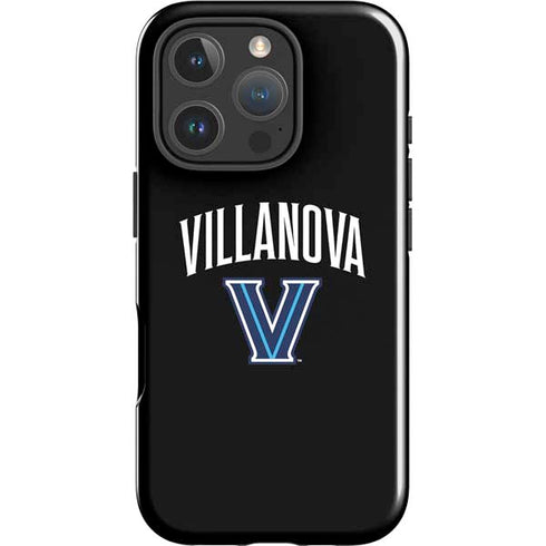 Villanova University V Black iPhone 16 Pro Impact Case