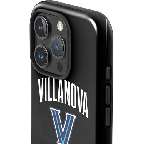 Villanova University V Black iPhone 16 Pro Impact Case