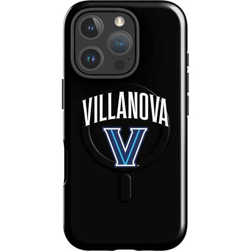 Villanova University V Black iPhone 16 Pro Magsafe Impact Case