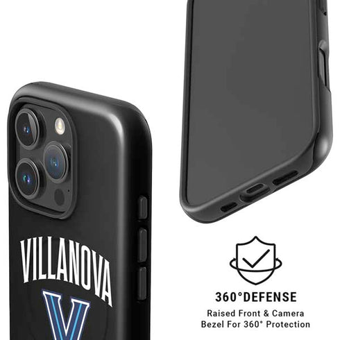 Villanova University V Black iPhone 16 Pro Magsafe Impact Case