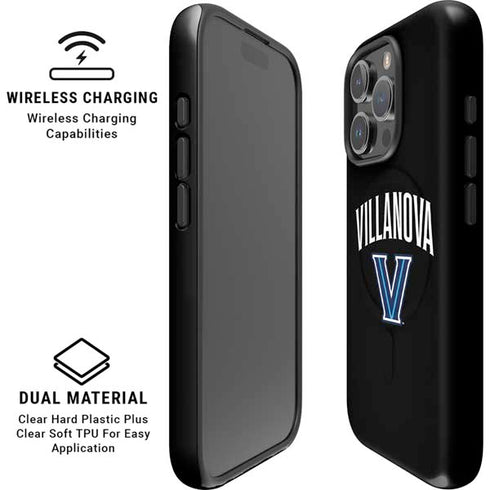 Villanova University V Black iPhone 16 Pro Magsafe Impact Case