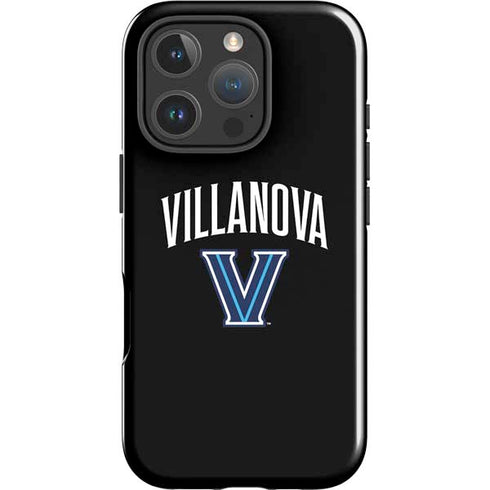Villanova University V Black iPhone 16 Pro Max Impact Case