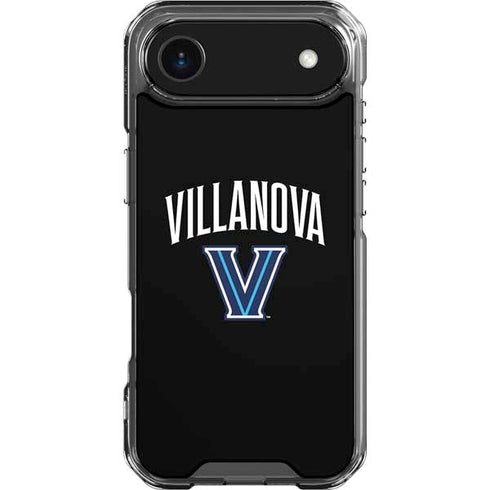 Villanova University V Black iPhone 17 Air Clear Case