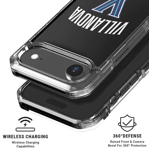 Villanova University V Black iPhone 17 Air Clear Case