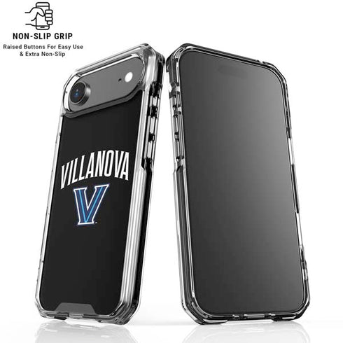 Villanova University V Black iPhone 17 Air Clear Case