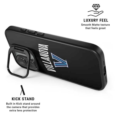 Villanova University V Black iPhone 17 Kickstand Case