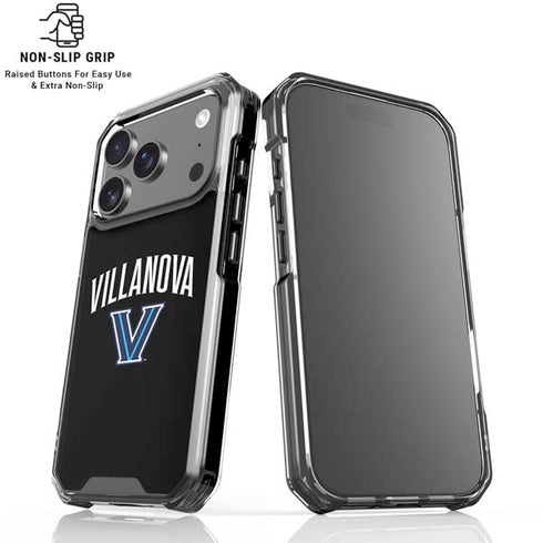 Villanova University V Black iPhone 17 Pro Clear Case