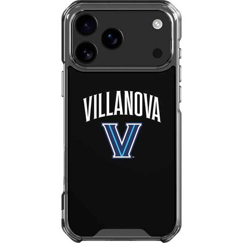 Villanova University V Black iPhone 17 Pro Max Clear Case