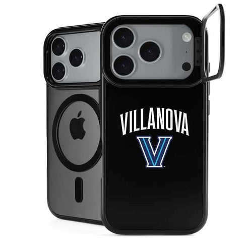 Villanova University V Black iPhone 17 Pro Max Kickstand Case