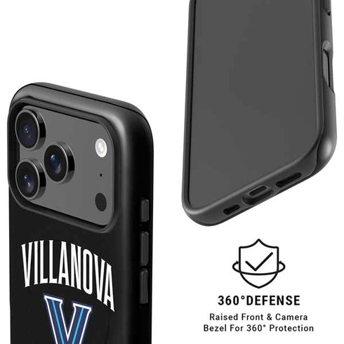 Villanova University V Black iPhone 17 Pro Max Magsafe Impact Case