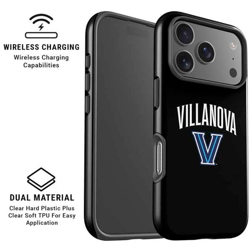 Villanova University V Black iPhone 17 Pro Max Magsafe Impact Case
