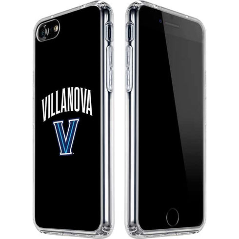 Villanova University V Black iPhone SE (2nd & 3rd Gen) Clear Case
