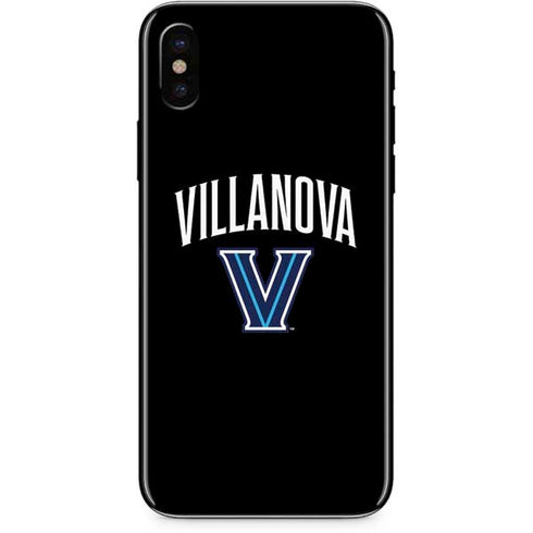 Villanova University V Black iPhone X Skin