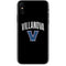 Villanova University V Black iPhone X Skin