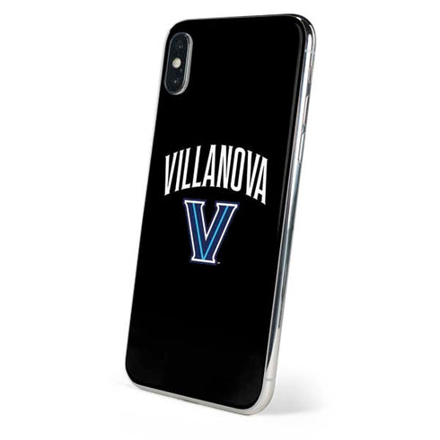 Villanova University V Black iPhone X Skin