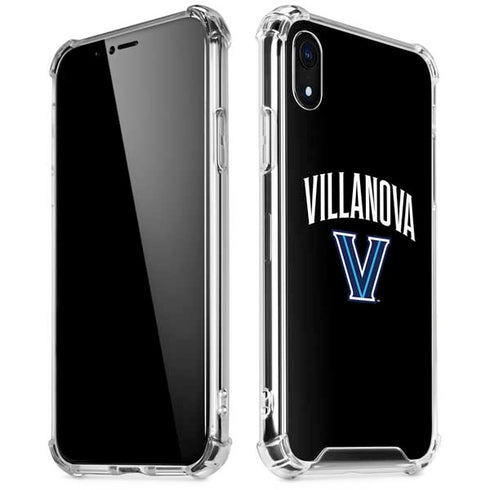 Villanova University V Black iPhone XR Clear Case