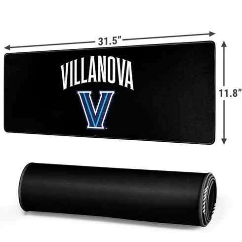 Villanova University V Black Gaming Mouse Pad