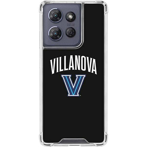 Villanova University V Black Moto G 5G (2025) Clear Case