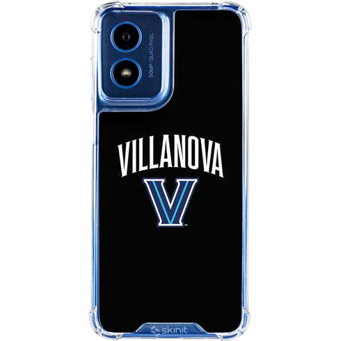 Villanova University V Black Moto G 5G (2024) Clear Case