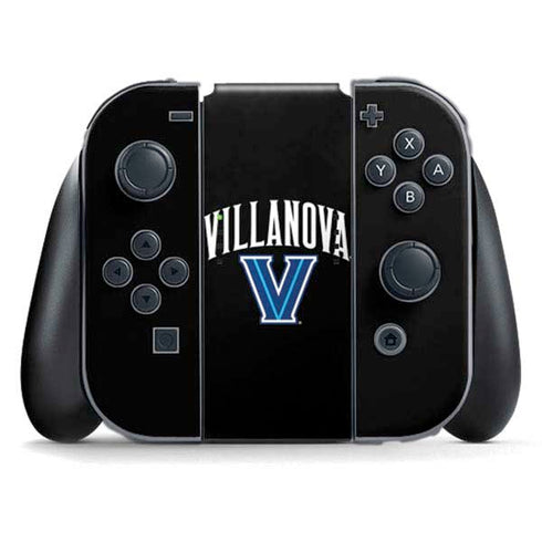 Villanova University V Black Nintendo Switch (2017-2021) Joy-Con Controller Skin