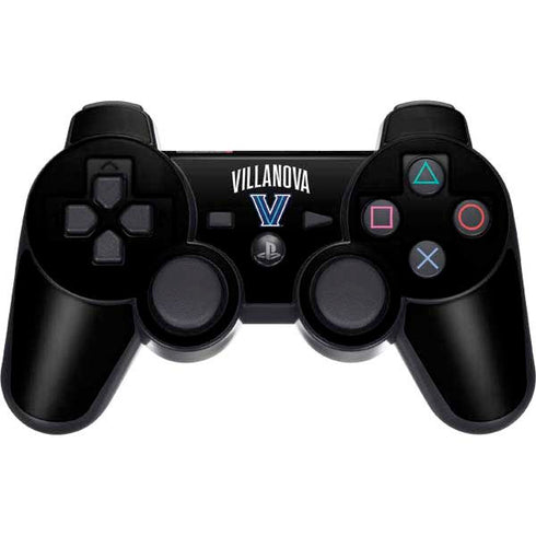 Villanova University V Black PS3 Dual Shock wireless controller Skin