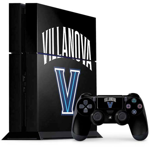 Villanova University V Black PS4 Console and Controller Bundle Skin