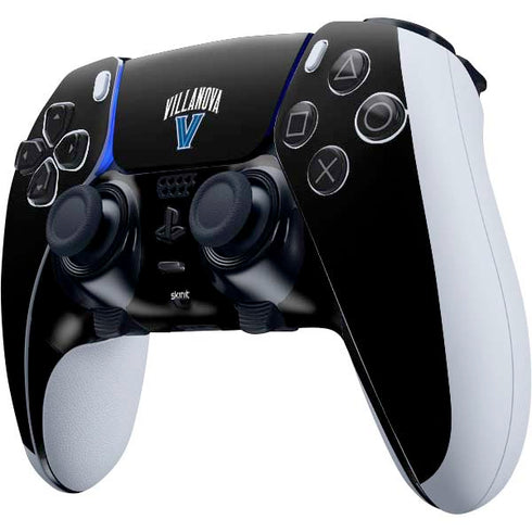 Villanova University V Black PS5 DualSense Edge Pro Controller Skin