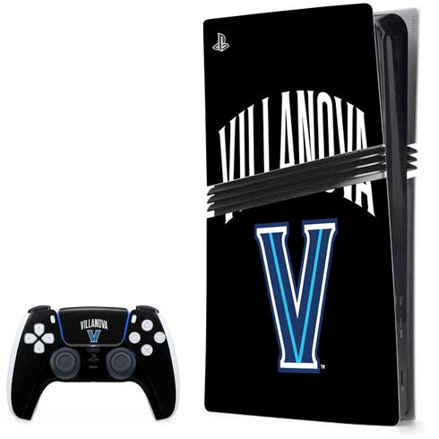 Villanova University V Black PS5 Pro Bundle Skin