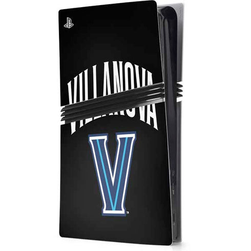 Villanova University V Black PS5 Pro Console Skin