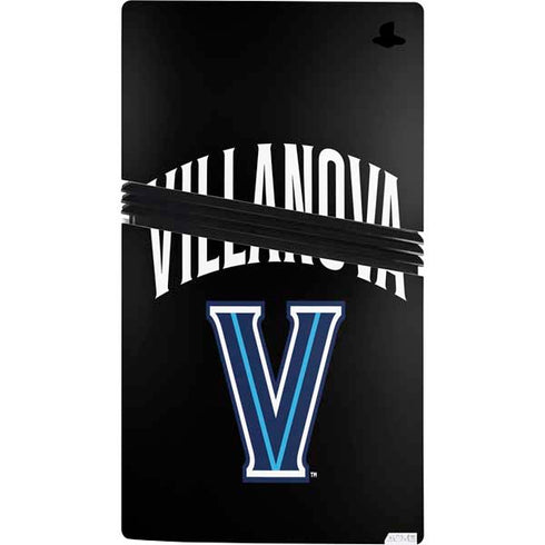 Villanova University V Black PS5 Pro Console Skin