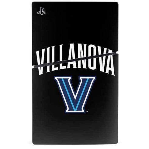 Villanova University V Black PS5 Slim Digital Edition Console Skin