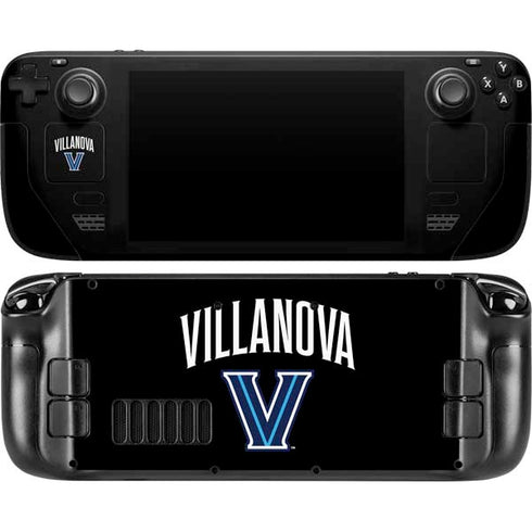 Villanova University V Black Steam Deck Handheld Gaming Computer OLED Skin