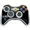 Villanova University V Black Xbox 360 Wireless Controller Skin
