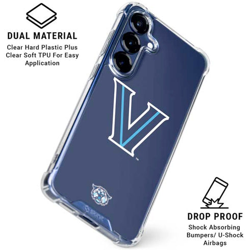 Villanova University V Galaxy S25 Clear Case