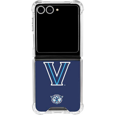 Villanova University V Galaxy Z Flip7 Clear Case