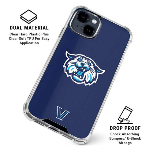 Villanova University V Initial iPhone 14 Plus Clear Case