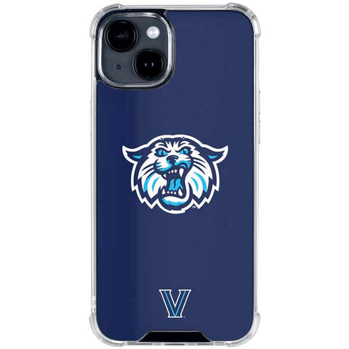 Villanova University V Initial iPhone 15 Plus Clear Case