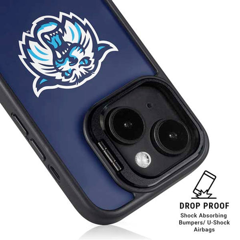 Villanova University V Initial iPhone 15 Plus Kickstand Case