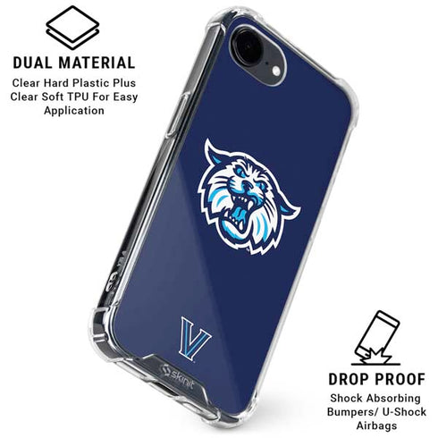 Villanova University V Initial iPhone 16e Clear Case